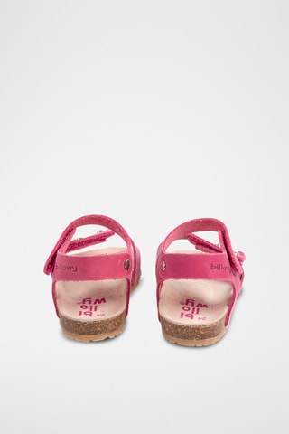 Sandales en nubuck - Fuchsia