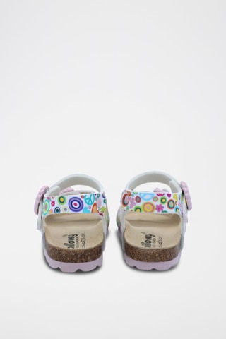 Sandales Rosso - Rose et blanc