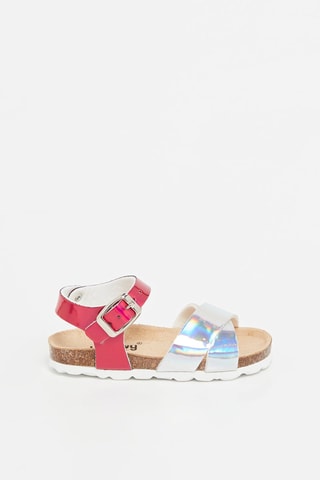 Sandales Rosso - Argenté et fuchsia