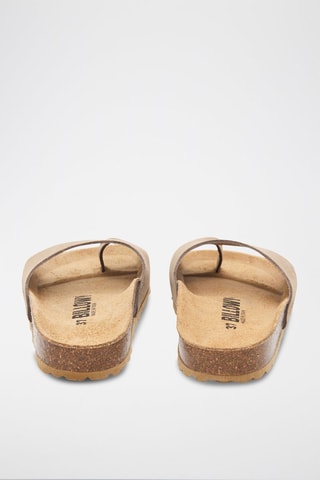 Sandales en nubuck - Marron clair