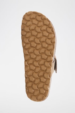 Sandales en nubuck - Marron clair