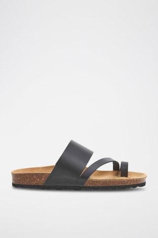 Sandales en cuir - Noir 