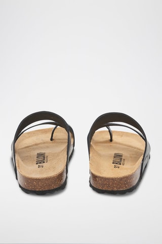 Sandales en cuir - Noir 