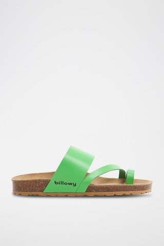 Sandales en cuir - Vert