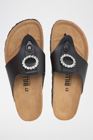 Sandales en cuir - Noir