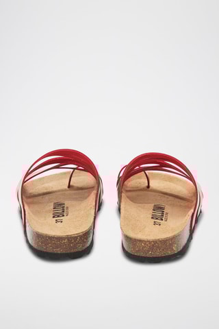 Sandales en cuir - Rouge