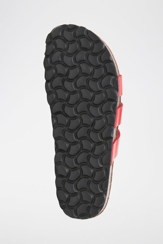 Sandales en cuir - Rouge