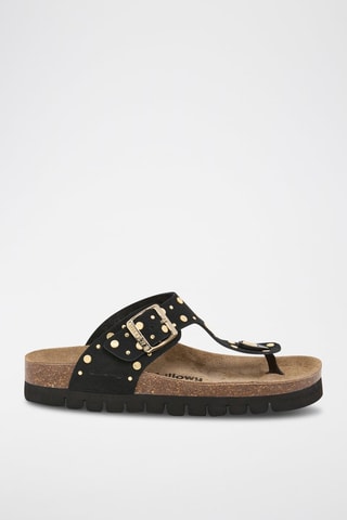 Sandales en nubuck - Noir