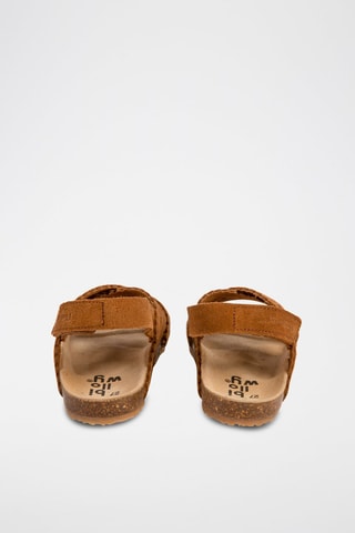 Sandales en nubuck Camel