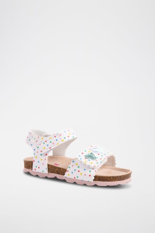 Sandales Blanc et turquoise