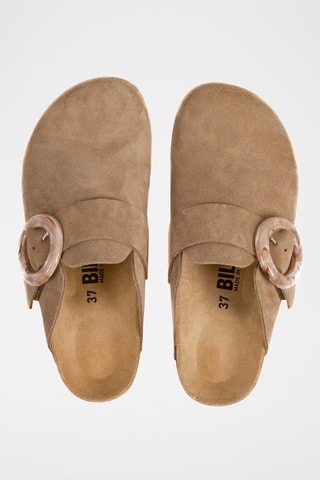 Sabots en cuir - Marron clair