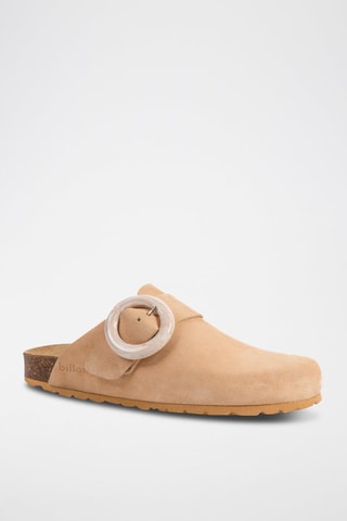 Sabots en cuir - Saumon