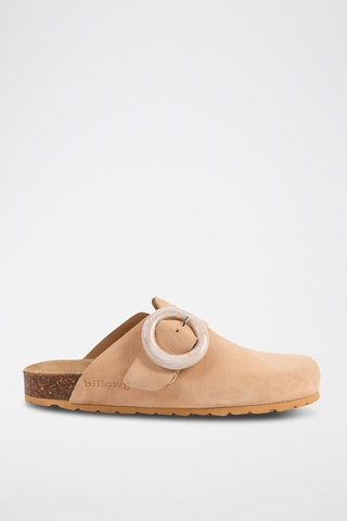 Sabots en cuir - Saumon