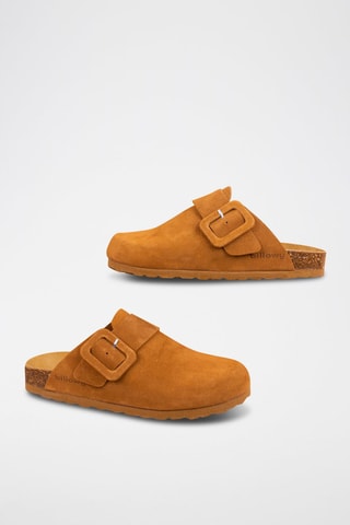 Sabots en nubuck - Camel