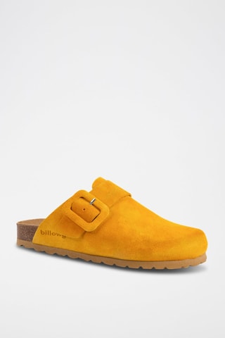 Sabots en nubuck - Jaune