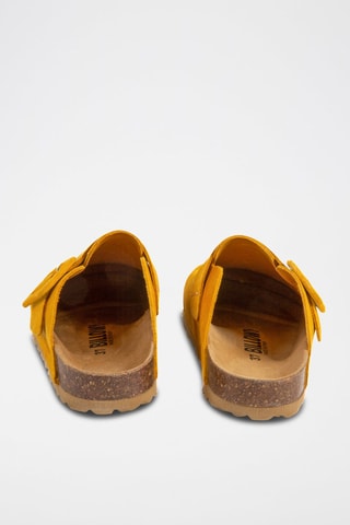 Sabots en nubuck - Jaune