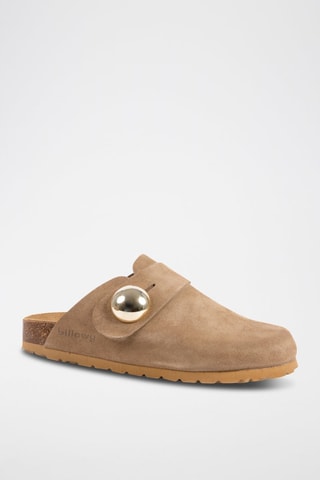 Sabots en nubuck - Marron clair