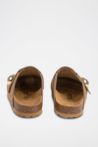 Sabots en nubuck - Marron clair