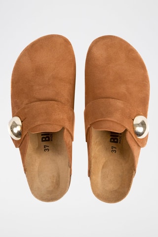 Sabots en nubuck - Camel