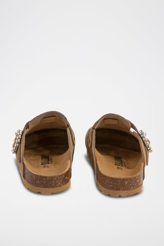 Sabots en nubuck - Marron clair