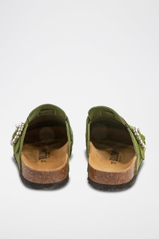 Sabots en nubuck - Vert