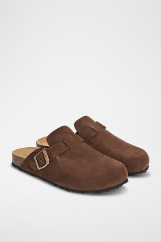 Sabots en nubuck Rosso - Marron