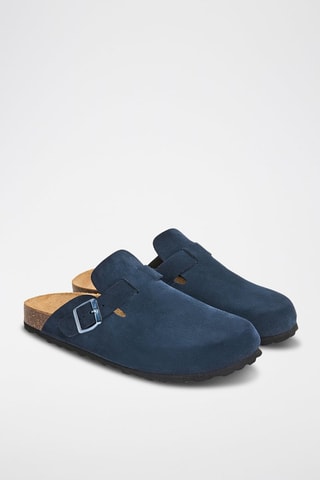 Sabots en nubuck Rosso - Bleu marine