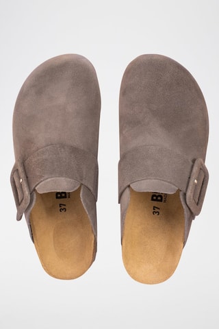 Sabots en nubuck - Gris
