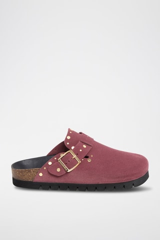 Sabots en cuir - Violet
