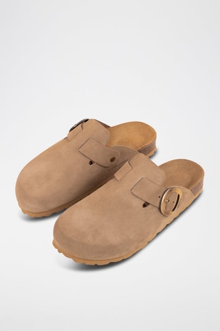 Sabots en nubuck Marron clair