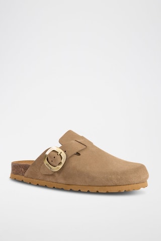 Sabots en nubuck Marron clair