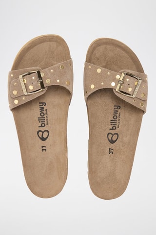 Mules en nubuck - Marron foncé