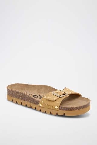 Mules en cuir - Marron