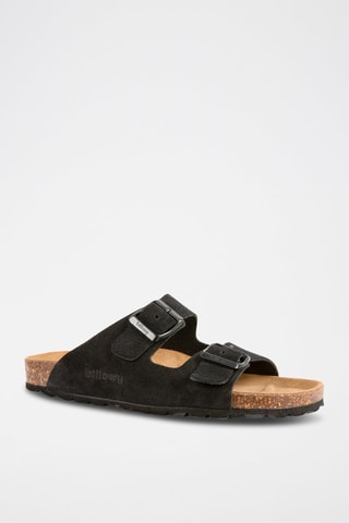 Mules en nubuck - Noir