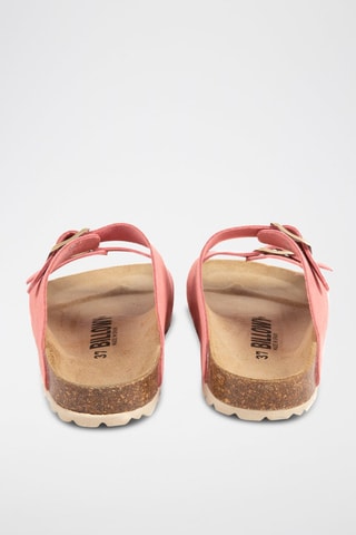 Mules en nubuck - Saumon