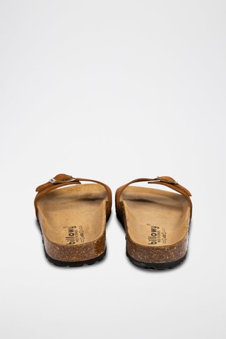 Mules en nubuck Rosso - Camel