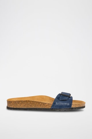 Mules en nubuck Rosso - Bleu marine