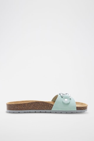 Mules en nubuck Rosso - Bleu