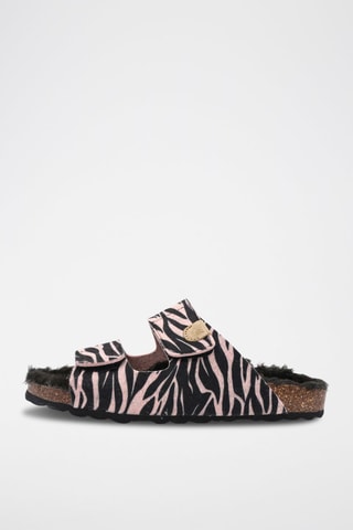 Mules - Rose et noir