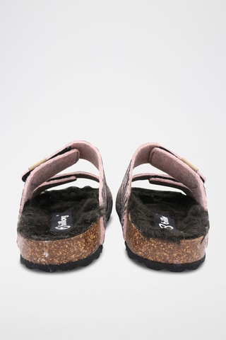 Mules - Rose et noir