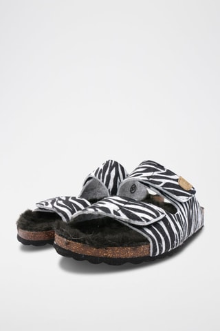 Mules - Blanc et noir
