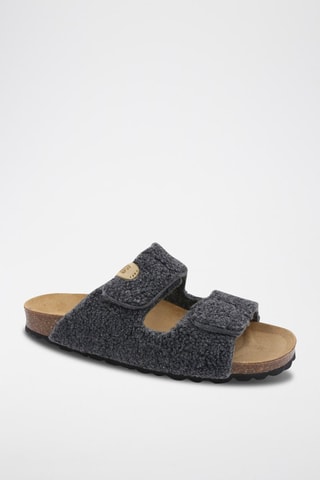 Mules Rosso - Anthracite