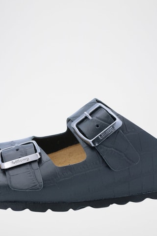 Mules en cuir Rosso - Noir