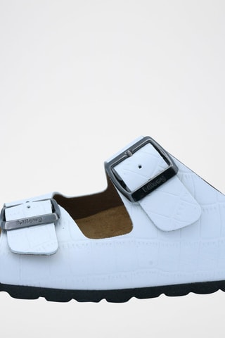 Mules en cuir Rosso - Blanc