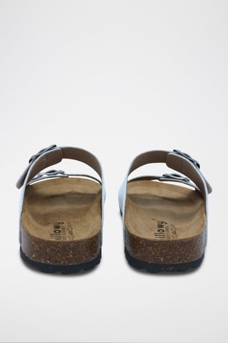 Mules en cuir Rosso - Blanc