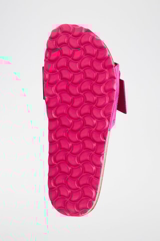 Mules en nubuck - Fuchsia