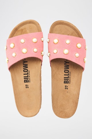 Mules en nubuck - Rose