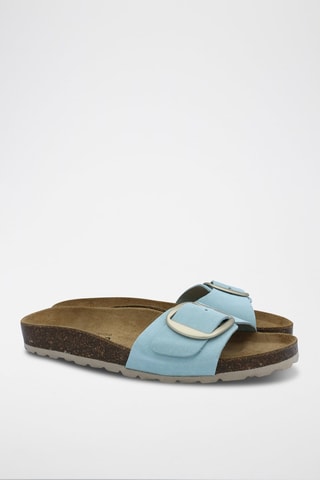 Mules en nubuck Rosso - Bleu clair
