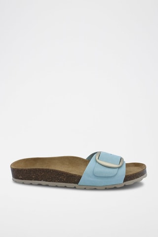 Mules en nubuck Rosso - Bleu clair