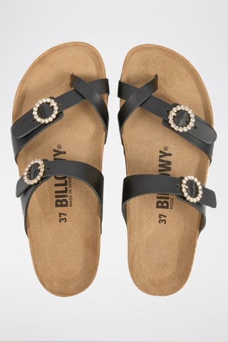 Sandales en cuir - Noir